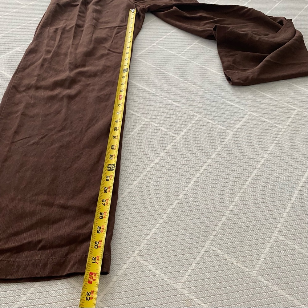 Reformation Chocolate Brown Mason Wide Leg Pants Women’s Size 4 - Picture 5 of 7